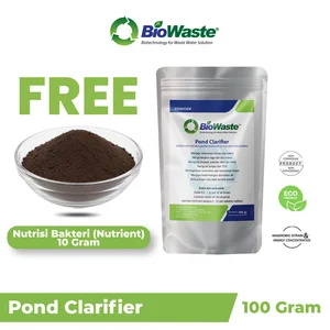 Biowaste Pond Clarifier Bakteri Pengurai Limbah MBG Enzim Penjernih Air Danau & Kolam 100 gram