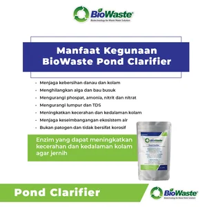 Biowaste Pond Clarifier Bakteri Pengurai Limbah MBG Enzim Penjernih Air Danau & Kolam 100 gram