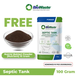Biowaste Septic Tank Bakteri Pengurai Limbah MBG Organik Tinja Anti Bau & WC Mampet 100 gram