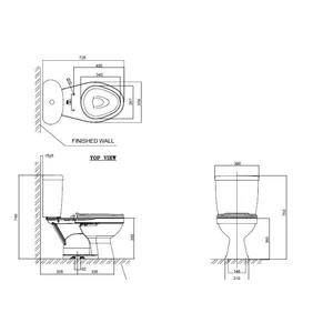 Closet Duduk American Standard Winplus Smartwasher