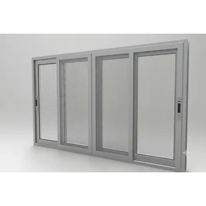 Jendela Sliding Aluminium Kaca (Custom)
