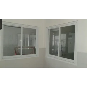 Jendela Sliding  Kusen  Aluminium dan Kaca 