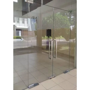 Pintu Kaca Swing Frameless Tempered