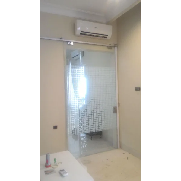 Pintu Kaca  Sliding Frameless Tempered