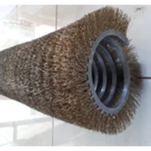 Sikat spiral dobel band kawat baja 