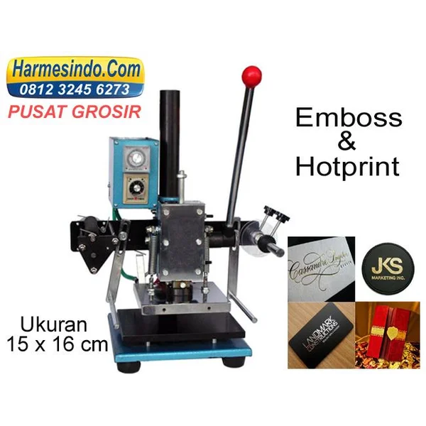 Mesin Hot Stamping 15X16 Alat Alat Hotprint Emboss