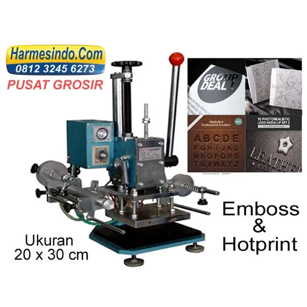 Mesin Emboss Hot Print 20X30 Cetak Undangan Alat Alat Hot Stamping
