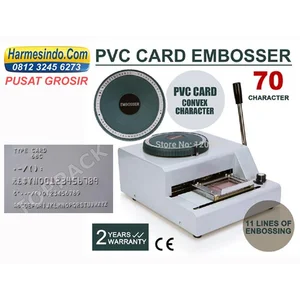 Mesin Emboss Id Kartu Alat Alat Id Card Cetak Huruf Angka Timbul