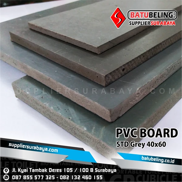 PVC Board 3 mm Standard Ukuran 122 cm x 244 cm Density 5 