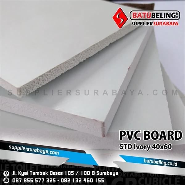 PVC Board 3 mm Standard Ukuran 122 cm x 244 cm Density 5 