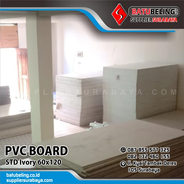 PVC Board 9 mm Standard Ukuran 122 cm x 244 cm Density 5