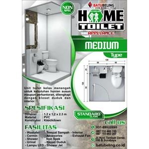 Home Toilet Tipe Medium By CV. Batu Beling