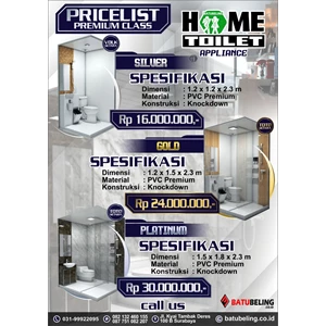 Home Toilet Tipe Silver