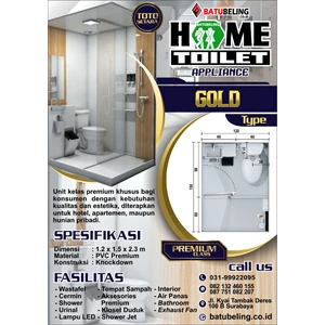Home Toilet Tipe Gold By CV. Batu Beling