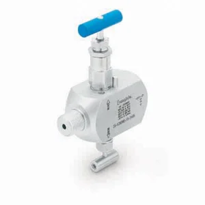 Swagelok Stainless Steel Instrumentation Isolation Block and Bleed Valve. 1.2 in. Male NPT
