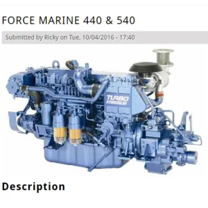 Oli Pelumas Kapal Force Marine 440 Dan 540