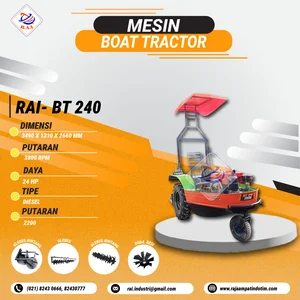 MESIN TRAKTOR PERAHU/APUNG RAI-BT 240 + IMPLEMENT