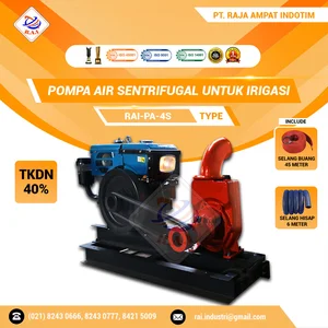 Pompa Air Sentrifugal Untuk Irigasi 4" I RAI-PA 4S + Selang Hisap 6 Meter + Selang Buang 45 Meter