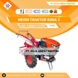 TRAKTOR RODA DUA / HAND TRACTOR ROTARY RAI-LANGAI 110 RTR DENGAN RODA KARET. RODADA BESI & ROTARY BLADE