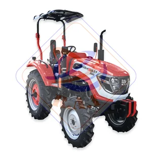 FOUR-WHEEL TRACTOR HERXULES STR 504 J EQUIPPED WITH ROTARY TILLER + DISC PLOUGH + IRON WHEEL