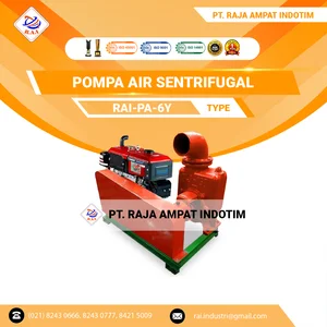 MESIN POMPA AIR SENTRIFUGAL UNTUK IRIGASI DIAMETER 6 INCHI RAI-PA-6Y + SELANG HISAP 6 METER + SELANG BUANG 45 METER