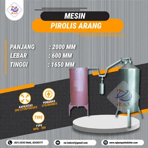 Mesin Pirolisis Arang Batok Kelapa MPA - 300