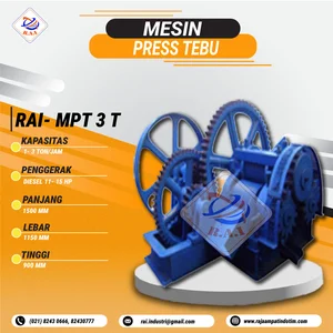 Mesin Press Tebu MPT - 3 T