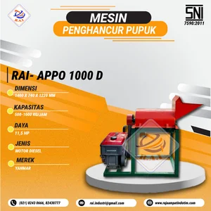 Mesin Pencacah Kompos Organik RAI APPO 1000 D