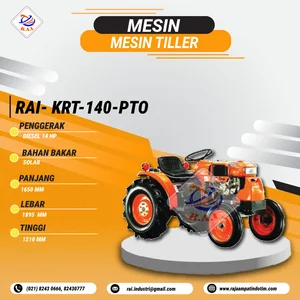 Mesin Culticator Roda Empat KRT 140 - PTO (2450 x 1895 x 1210 mm)