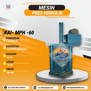Mesin Press Hidrolik RAI-MPH - 60 (750 x 750 x 2000 mm)