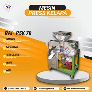Mesin Press Santan Kelapa RAI-PSK 70