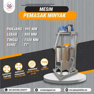 Mesin Pemasak Minyak Kelapa RAI - PM 50 SS