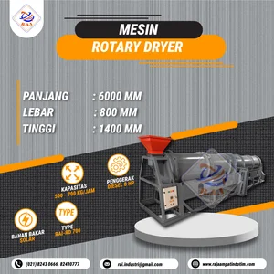 Mesin Pengering Industri I Mesin Rotary Dryer RAI - RD 700
