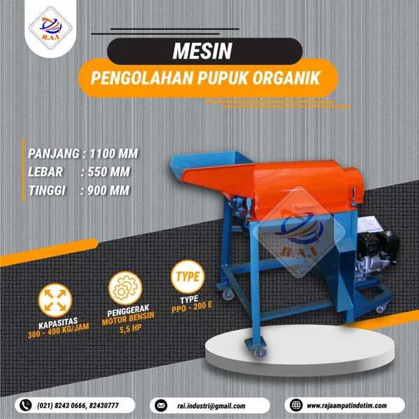 Mesin Pengolahan Pupuk Organik 200 E