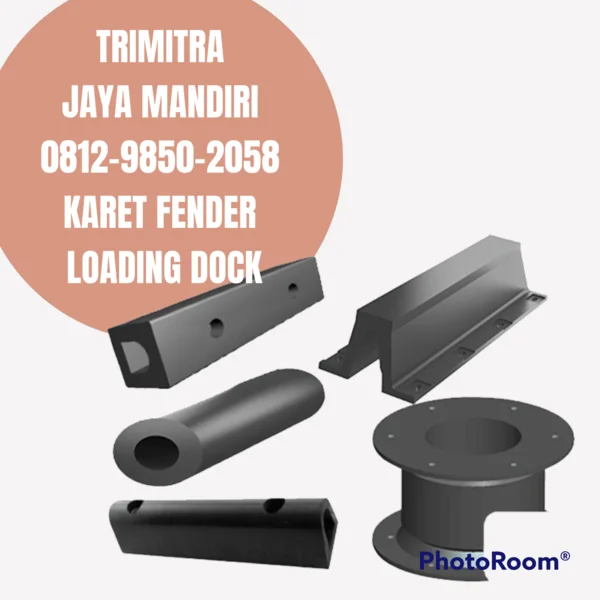 Karet Bumper Tugboat Kapal Tongkang Dermaga