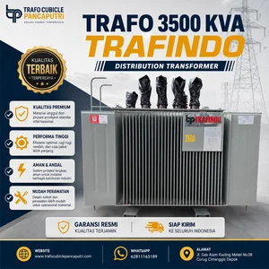 Trafo Distribusi 3500 KVA Trafindo Original 3 Phase Step Down Oil Immersed Type