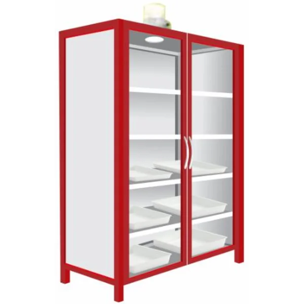 Lemari Asam Steel Chemical Storage Cabinet 2 Glass 