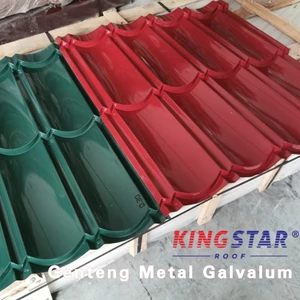  GALVALUM METAL TILE COLOR SIZE 2x4 BY KINGSTAR ROOF 0.40MM