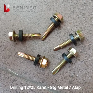 PERLENGKAPAN ATAP BAUT DRILLING UKURAN 12x25 ATAU 2.5cm
