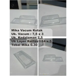 Alat Pancing Mika Kemasan Pancing ( Kotak ) untuk Lure atau umpan mainan jf.sf.minnow. dll Uk. 7.5 x 3 x 2.5 cm