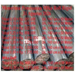 Plastik Mika PVC Roll ( P : 140 cm ) Ketebalan 0.25 micron