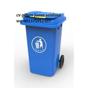 Tempat Gerobak Sampah HDPE 240 Liter dengan Roda dan Tutup