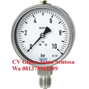  WIKA Pressure Gauge 10 Bar 4 Inch