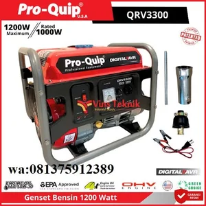 Genset Portable / mini PROQUIP QRV3300 QRV MAKS 1200 WATT RATE 1000 WATT