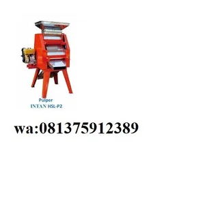 Mesin Pengupas Biji Bijian Kopi Basah Pulper Intan Hsl P2 Kapasitas 1460 Kg/Jam 2 Silinder