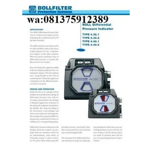 Differential Pressure Indicator Boll Filter