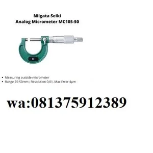 Micrometer Niigata Seiki Analog Mc 105  50