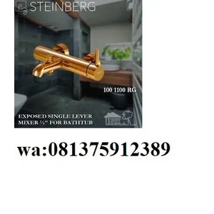 STEINBERG 100 1100 RG EXPOSED SINGLE LEVER MIXER ½″ FOR BATHTUB