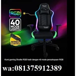 Kursi Gaming Chair Armaggeddon Shuttle RGB Premium PU Leather Kulit asli