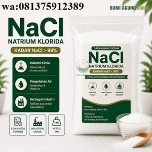 Garam industri NaCl non yodium (Bahan kimia industri)